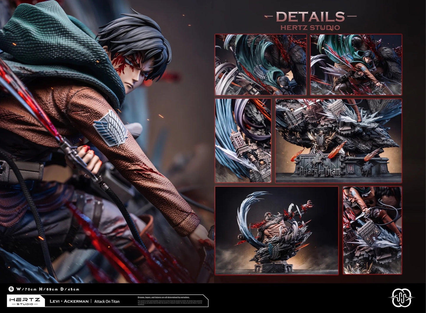 1/6 Scale Levi·Ackerman – Attack on Titan TF Studio GK Resin Statue (Preorder)